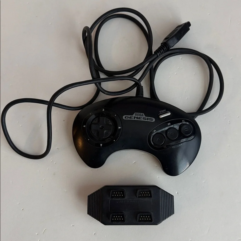 Sega Genesis EA 4 Controller Adapter Multi-Port Player, Controller, Sonic Game